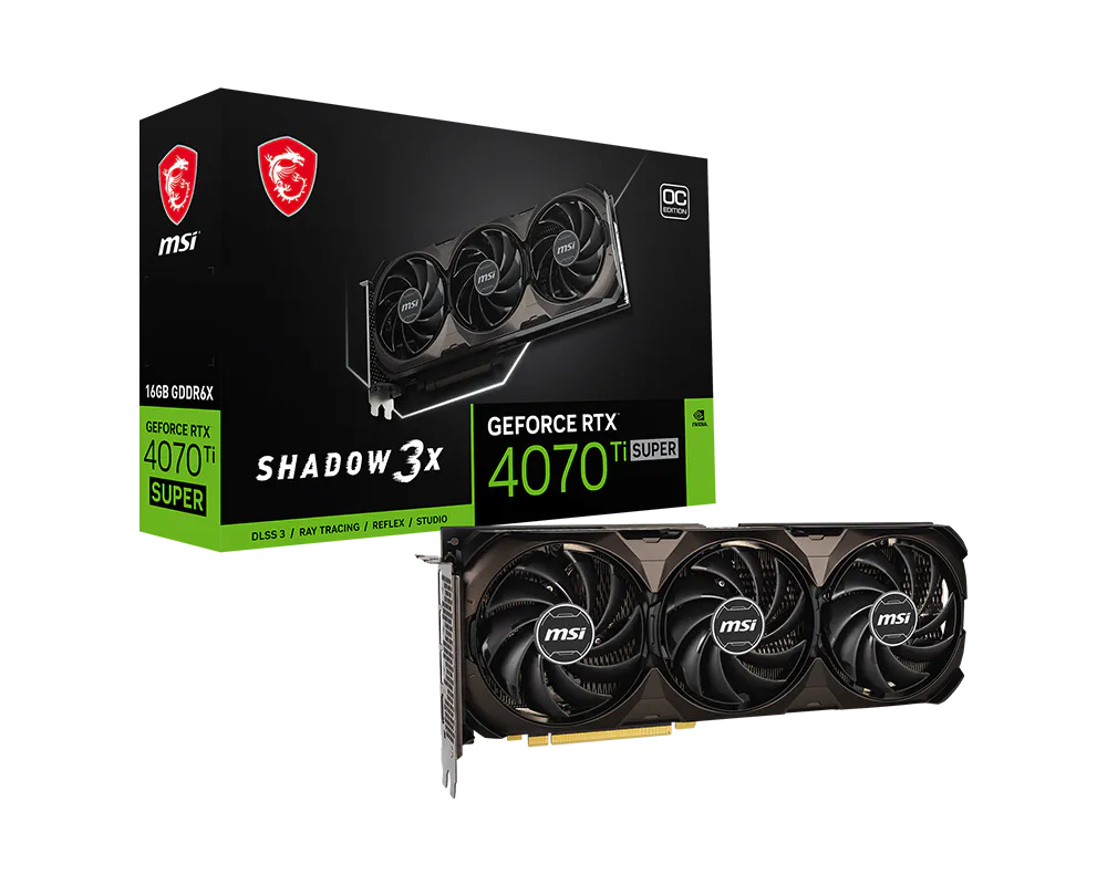 MSI GeForce RTX 4070 Ti SUPER 16G SHADOW 3X OC